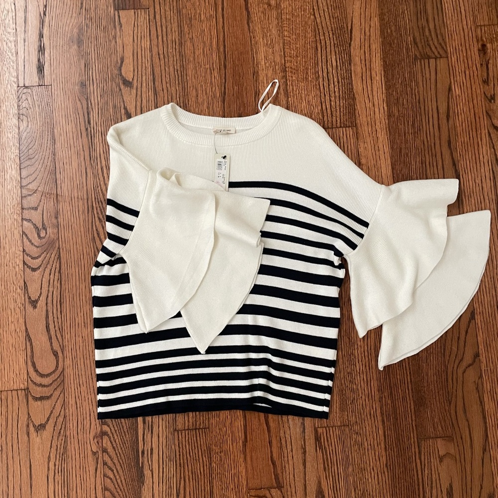 River Island Black & White Striped Sweater